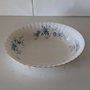 Royal Albert Blue Blossom Oval Serving Bowl England Bone China 9"X7.40"X2"